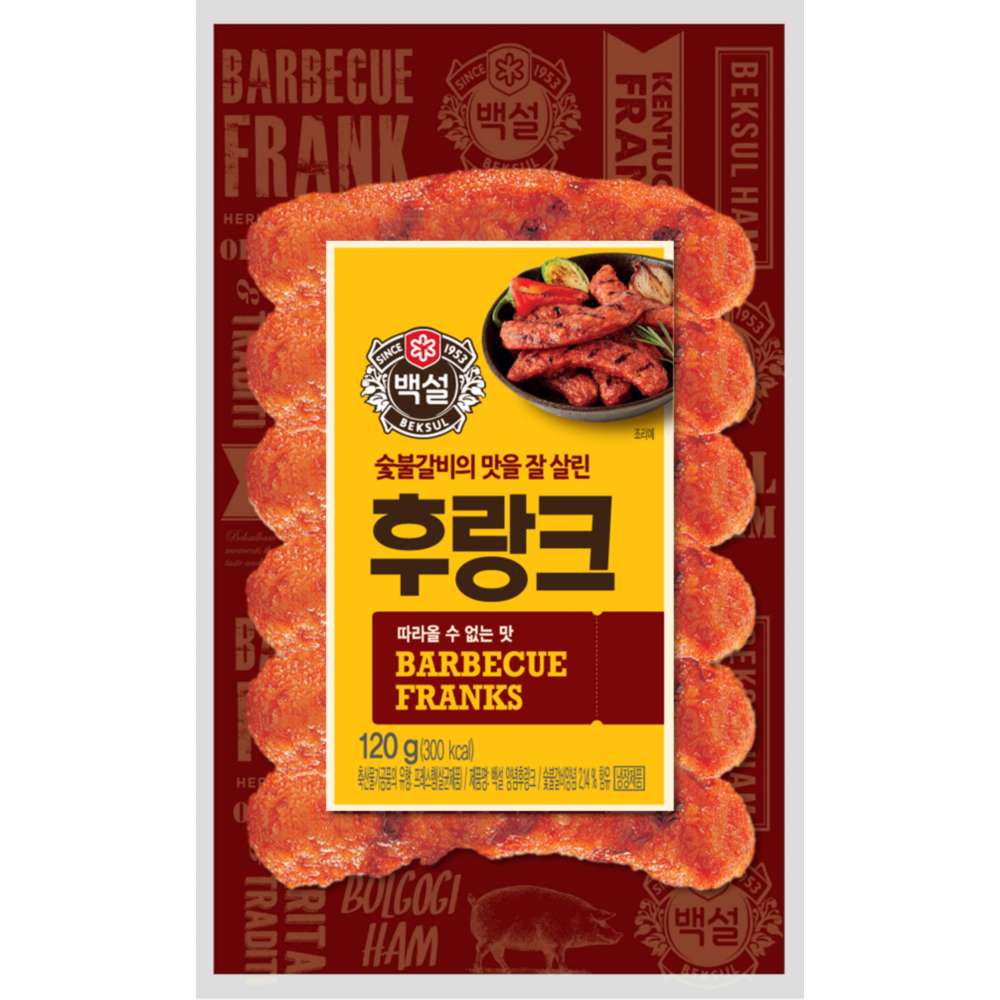 CJ)백설햄숯불갈비후랑크120g